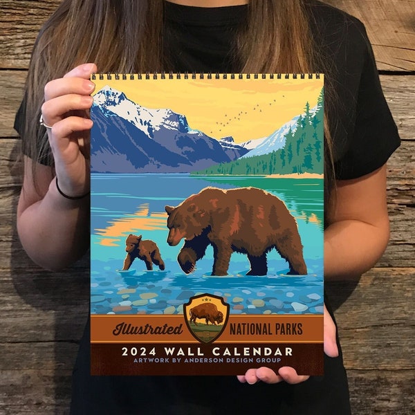 2024 Wall Calendar: National Parks (Best Seller) | 2024 National Parks Wall Calendar | Traveler Gift