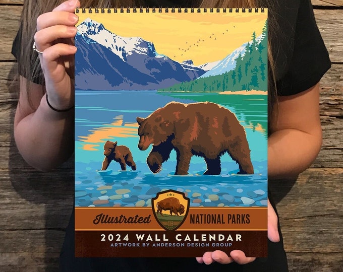 2024 Wall Calendar National Parks best Seller 2024 National Parks Wall