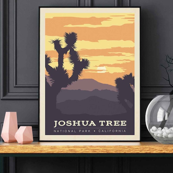 Joshua Tree National Park Travel Poster de Anderson Design Group / National Park Print / Joshua Tree Print (marco no incluido)