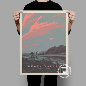 Death Valley Nationalpark Vintage Reise Poster von Kenneth Crane und Anderson Design Group | Death Valley Kunstdruck (Rahmen nicht enthalten) Bild 2