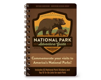 National Park Adventure Guide Journal (63-Park Edition) by Anderson Design Group | Park Hiking Journal | Illustrated Park Travel Guide