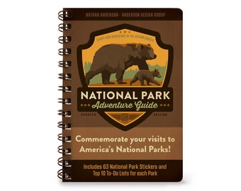 National Parks BEST Adventure Guide Journal (63-Park Edition) by Anderson Design Group | Park Hiking Travel Guide | Illustrated Park Book