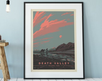 Death Valley National Park Vintage Travel Poster by Kenneth Crane and Anderson Design Group | Death Valley Art Print (frame not included)