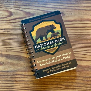 SCRATCH AND DENT Sale | National Park Adventure Guide Book (63-Park) by Anderson Design Group | Hiking Travel Guide | Hiking Journal