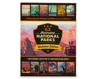 National Park Coffee Table Book (63-National Park Version) by Anderson Design Group | National Parks History Soft Cover Book