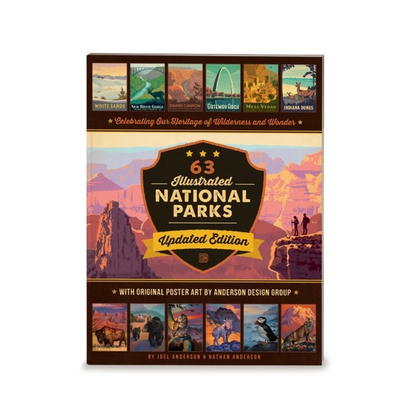 National Park Coffee Table Book (63-National Park Version) by Anderson Design Group | National Parks History Soft Cover Book