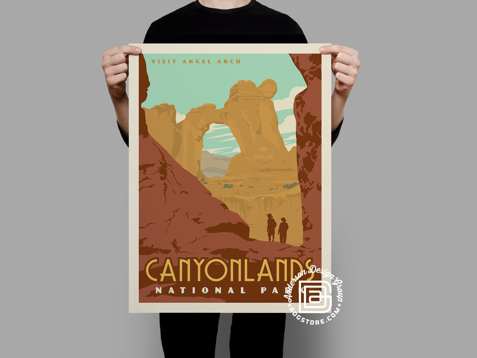Canyonlands National Park Travel Poster by Anderson Design | Etsy