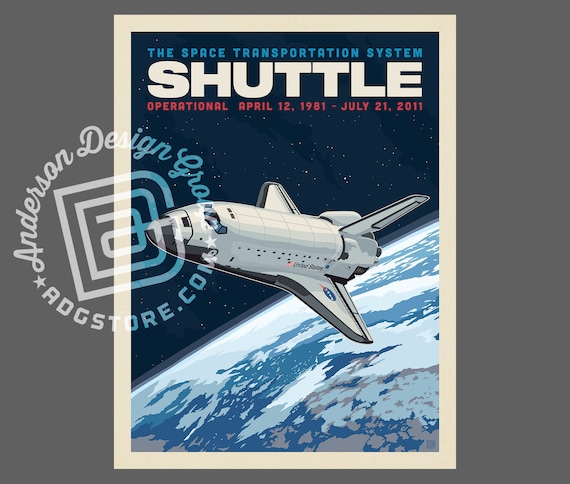 NASA 1981年 スペースシャトルポスター NASA 1981: Space Shuttle Poster by Anderson Design Group