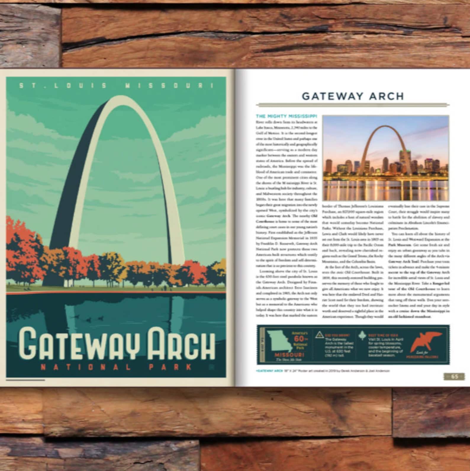 National Park Coffee Table Book 63national Park Version by Anderson Design Group National Parks