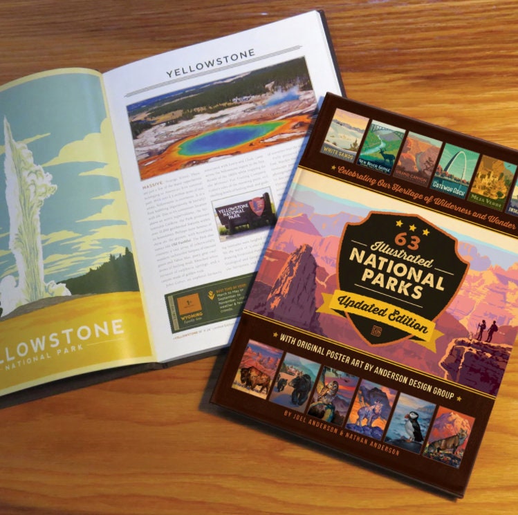 National Park Coffee Table Book 63national Park Version by Etsy
