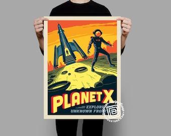 Planet X Poster by Anderson Design Group | Space Travel Print | Planet X Print (frame not included)