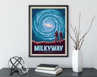 Milky Way Galaxy Poster by Anderson Design Group | Space Travel Print | Milky Way Galaxy Print (frame not included)