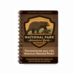 National Park Adventure Guide Book (62-Park Edition) by Anderson Design Group | Hiking Journal with White Sands National Park | Travel Guide