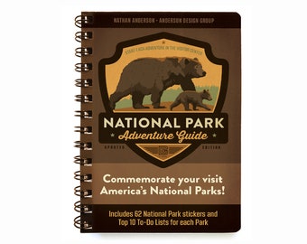 National Park Adventure Guide Book (62-Park Edition) by Anderson Design Group | Hiking Journal with White Sands National Park | Travel Guide