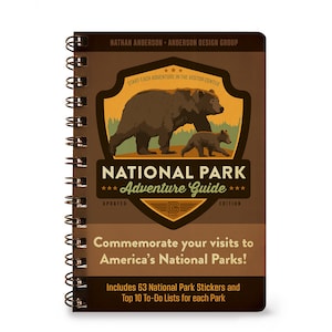 National Park Adventure Guide Book (63-Park Edition) by Anderson Design Group | New River Gorge National Park | Travel Guide | Hiking Book