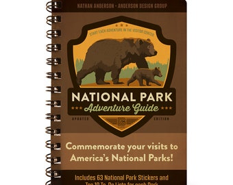 National Park Adventure Guide Book (63-Park Edition) by Anderson Design Group | New River Gorge National Park | Travel Guide | Hiking Book