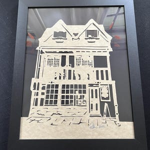 Stratford Shop Hand Cut Paper Art