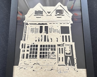 Arte en papel cortado a mano de Stratford Shop