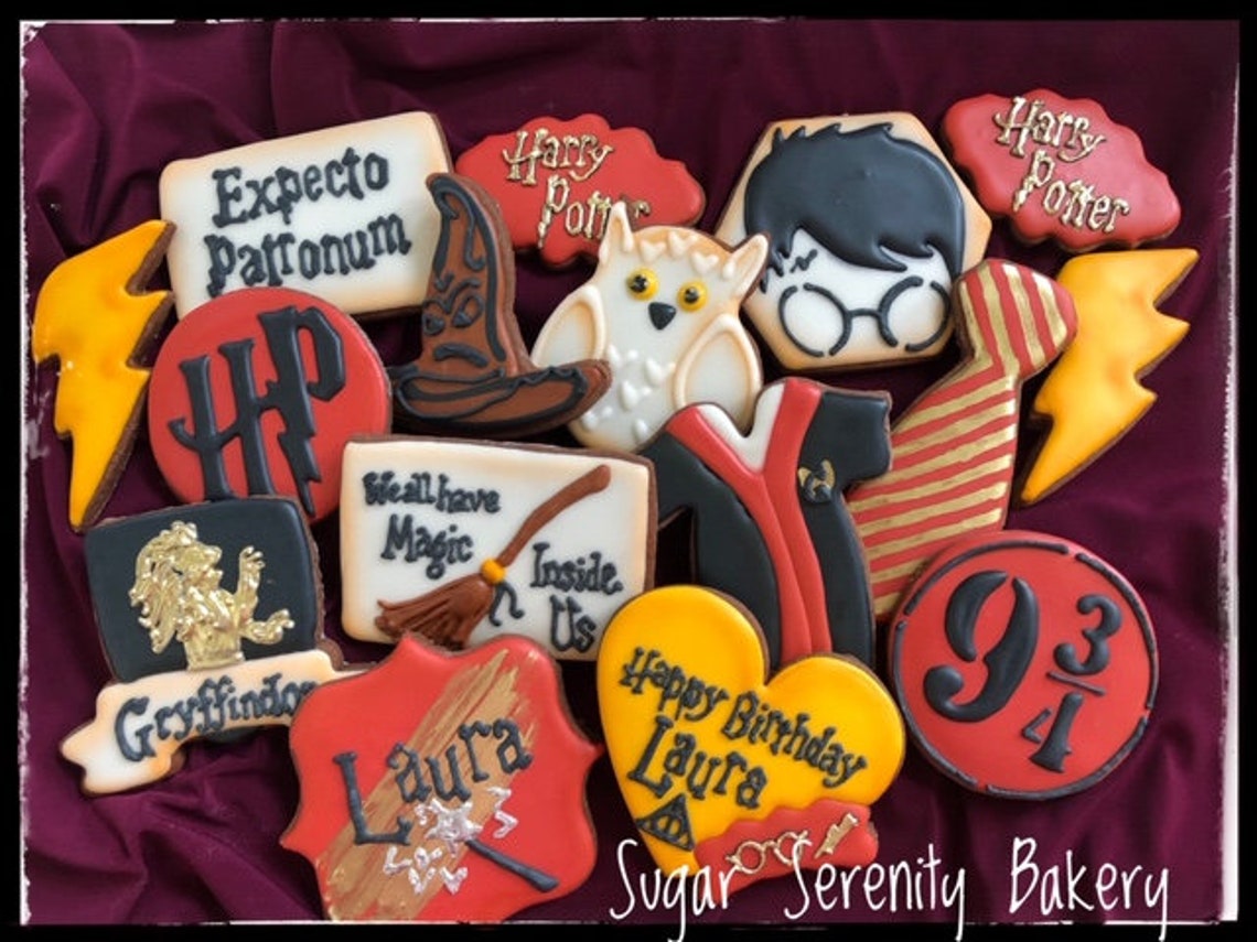 Harry Potter Cookies 1 dozen Etsy
