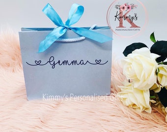bridesmaid bag Birthday gift bag handmade Flower Girl anniversary gift bride gift bag wedding gift bag Rose Gift Bag hen party bag
