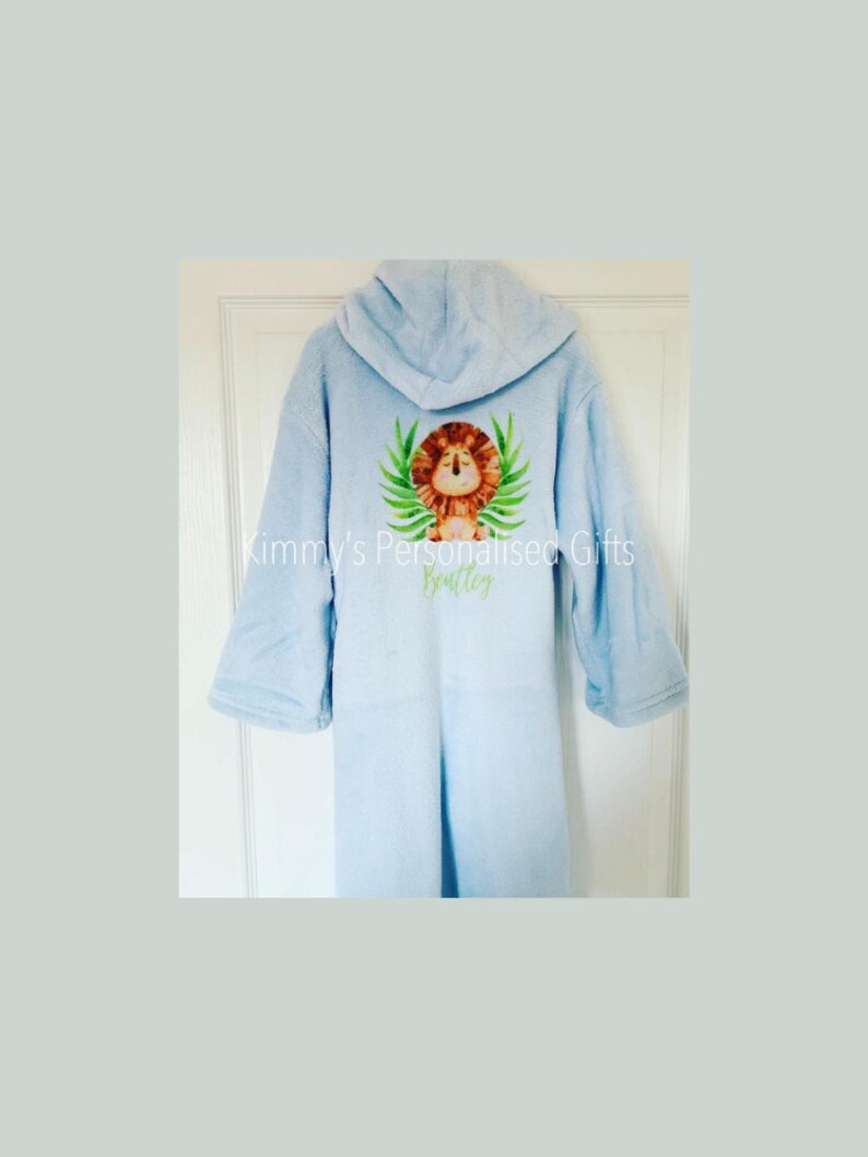 Childrens Dressing Gown Personalised Dressing Gown Etsy