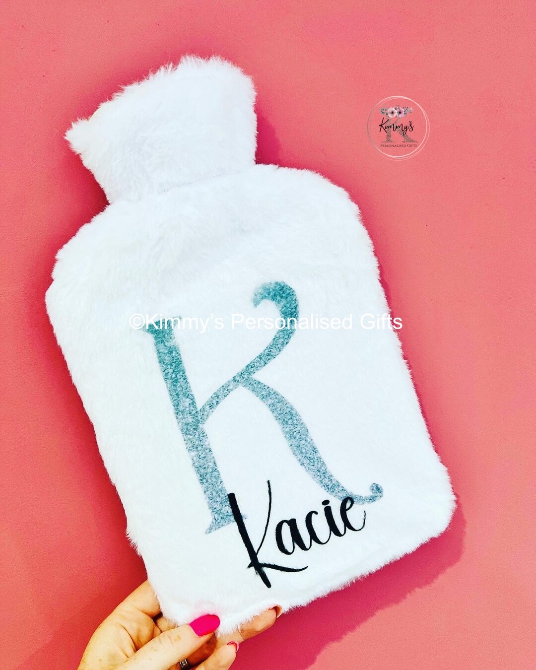 Christmas Hot Water Bottle Glitter Water Bottle Personalised Etsy