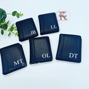 Portafoglio personalizzato, Portacarte, Portafoglio da uomo, Portafoglio in pelle PU, Regali per la festa del papà, Regalo per gli sposi, Regali per uomo migliore, Portafoglio Bi Fold, Regalo uomo
