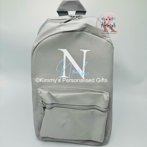 Sac à dos pour enfants, cartable de rentrée, sac à dos personnalisé, sac de chambre d'enfant, sac à dos de chambre d'enfant, sac à dos garçons/filles, premier jour d'école, gris