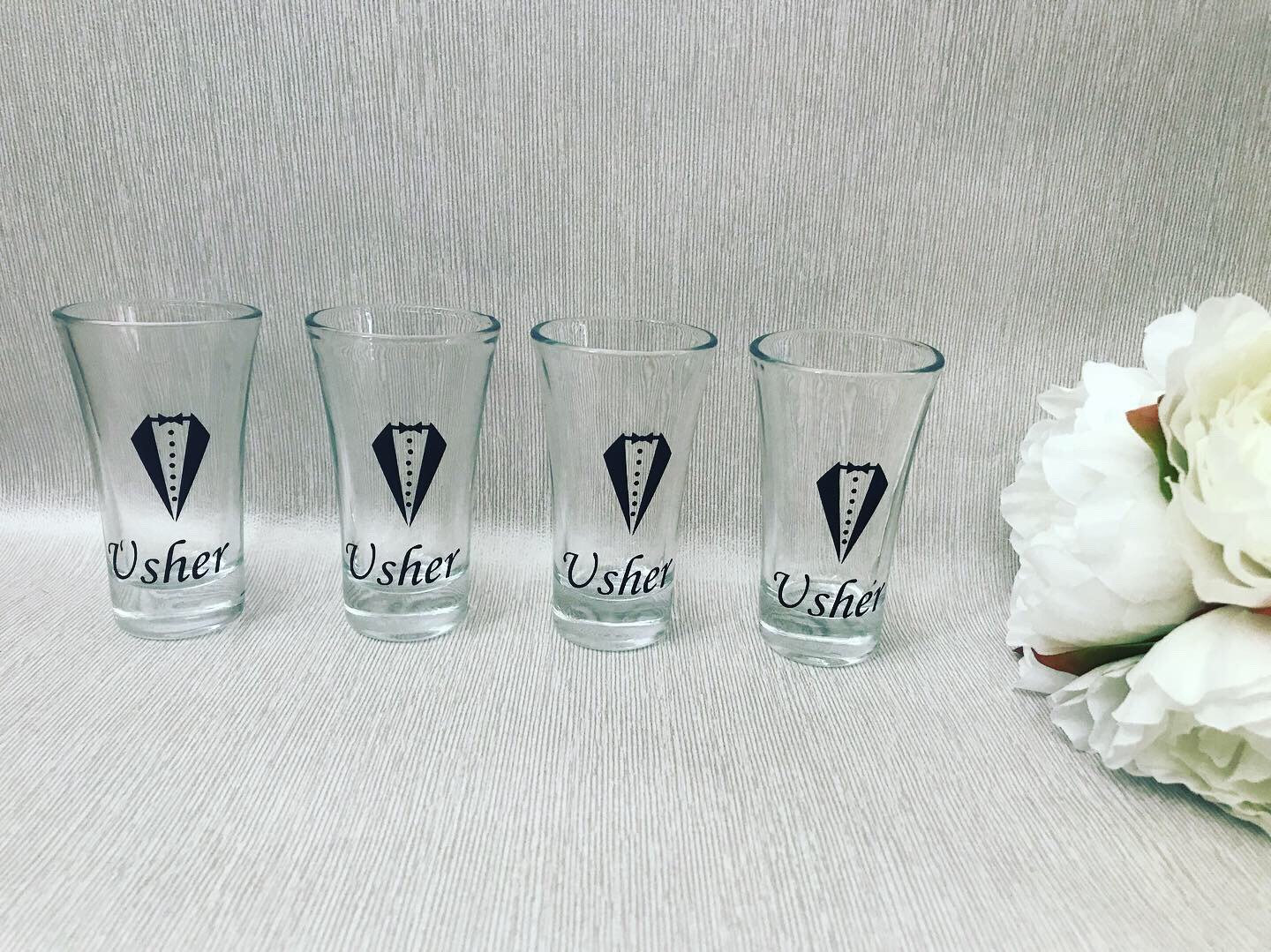 Personalised Shot Glasses Stag Do Favours Grooms Party | Etsy