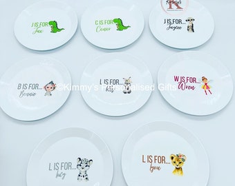 Personalised Plate, Childrens Plate, Childrens Dinnerware, Christmas Gift, New Baby Gift