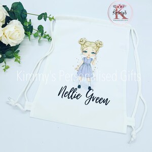 School Backpack, Personalised Backpack, School Bag with name, Drawstring Bag
