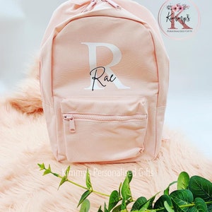 Personalised Backpack, Nursery Backpack, Personalised Bag, Toddler Backpack, Kids Backpack, School Bag, Back to School Bag, Pink Backpack