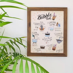 DIY Bubble Tee - 8 x 10 Druck ungerahmt