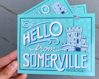 Somerville, Massachusetts Postcard (Jeu de 3)