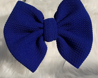 Royal blue, royal blue headband, bow on nylon headband, nylon, royal blue bow