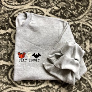 Stay Spooky Sweatshirt / Spooky / Mouse Ear Pumpkin / Mouse Ears / Mouse Ear Halloween / Halloween Sweatshirt / Pumpkin / Ghost / Bat Shirt