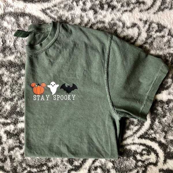 Stay Spooky Shirt / Spooky / Mouse Ear Pumpkin / Mouse Ears / Mouse Ear Halloween / Halloween Shirt / Pumpkin / Ghost / Bat Shirt