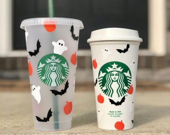 Halloween Cold Cup / Bats Cup / Ghost Cup / Pumpkin Cold Cup / Spooky Tumbler / Personalized Cup / Cute Tumbler / Custom Tumbler