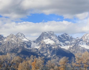 Grand Tetons Digitaldruck // Jackson Hole Foto // Gebirge // Wandkunst // Wohnheim Dekor //