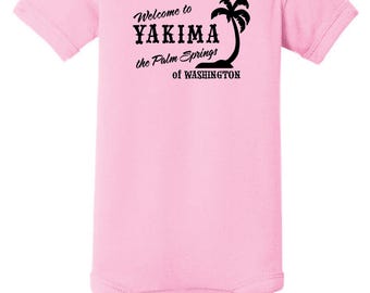 Palm Springs WA Baby Onesie: Yakima, Gender Neutral Shower Gift