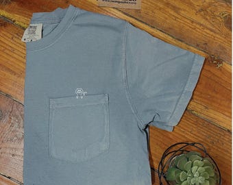 Comfort Colors Cat Pocket T-Shirt, Animal Lover Tee