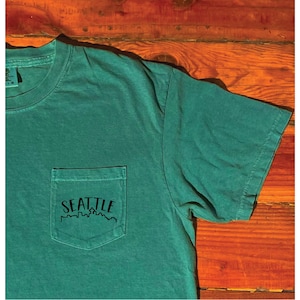 Seattle Comfort Colors tshirt, Seattle shirt, Seattle Skyline tshirt, Washington shirt, PNW shirt, Seattle Gift, Pacific Northwest t shirt