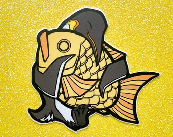 Emperor Penguin with Taiyaki Vinyl Sticker