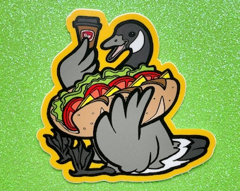 The Goose of Northeastern Delight VINYL STICKER - Featuring the best Hoagie and To-Go Coffee that Pennsylvania (And Florida) have to offer!