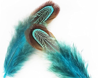 Natural Pheasant Plumage Feathers - Hair Feathers - Dreamcatcher Feathers - Craft Feathers -P