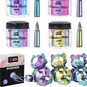Color Shift Mica Powder for Resin, Nails, Makeup, Candles and Crafts - Chameleon Mica Powder