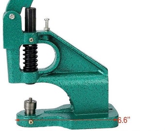 Hand Press for Setting Rivets, Grommets, and Snaps - Dies Sold Separately - Green Machine Grommet Press