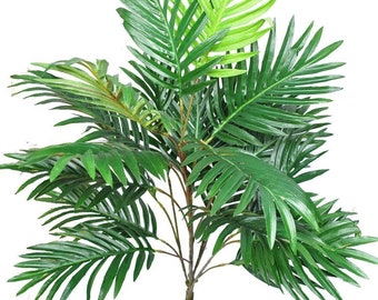 Large Artificial Leafy Palm Tree Stem - Artificial Plants Indoor/Outdoor