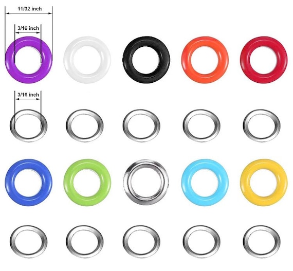 400 Stuks Metalen Oogjes Set – 5 Mm – Goud, Zilver, Brons En Zwart – Met Montagegereedschap En Opbergdoos