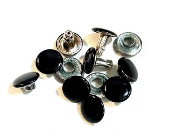 Rivets for Leather and Crafts - 50ct Small Medium Large Cap Rivets - 4mm 6mm 8mm Sizes Available - Fast and Free Shipping! -16